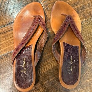 Cole Haan Authentic Crocodile Sandals
